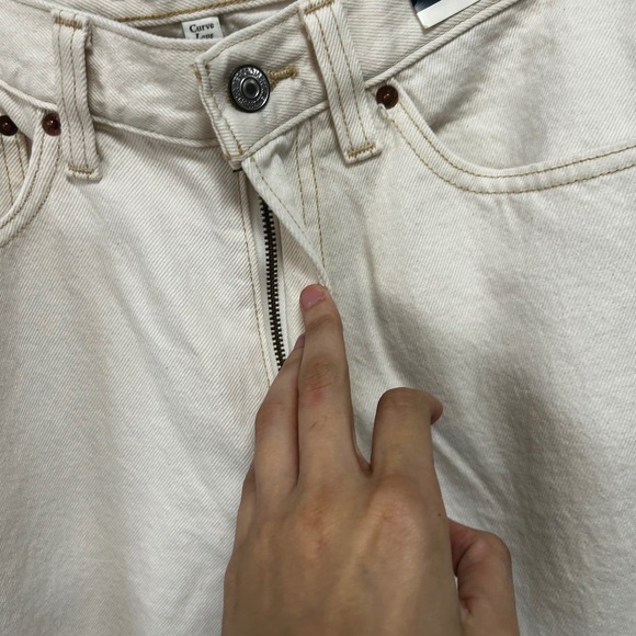 Abercrombie & Fitch curvy love mid rise slouchy carpenter jeans size 27 - Picture 4 of 6